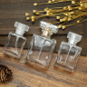 Transparent Square Glass Perfume Bottle