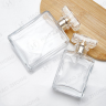 Transparent Square Glass Perfume Bottle