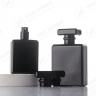 Black Frosted Square Glass Perfume Bottle