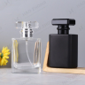 Black Frosted Square Glass Perfume Bottle