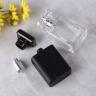 Black Frosted Square Glass Perfume Bottle
