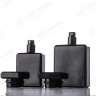 Black Frosted Square Glass Perfume Bottle
