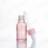 Pink Glass Dropper Bottle Multiple Sizes