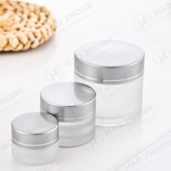 Frosted Facial Hand Cream Glass Jar Cosmetic Use 5g 10g 15g 20g 30g 50g 100g