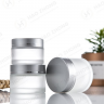Frosted Facial Hand Cream Glass Jar Cosmetic Use 