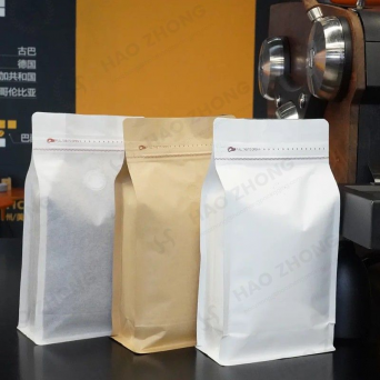 Eight-Sided Sealed Air Valve Aluminum Foil Packaging Bag