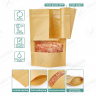 Window-Opening Kraft Paper Zipper Bag