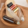 Amber Essential Oil Glass Bottle Cosmetics with various lids options 1ml 5ml