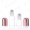 Essential Oil Glass Bottle Cosmetics with rose gold round cap