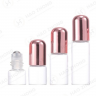 Essential Oil Glass Bottle Cosmetics with rose gold round cap