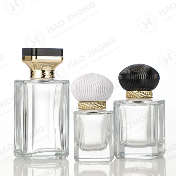 Transparent Spray-Painted Cosmetic Glass Bottles 30ml 50ml 100ml