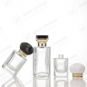 Transparent Spray-Painted Cosmetic Glass Bottles 30ml 50ml 100ml
