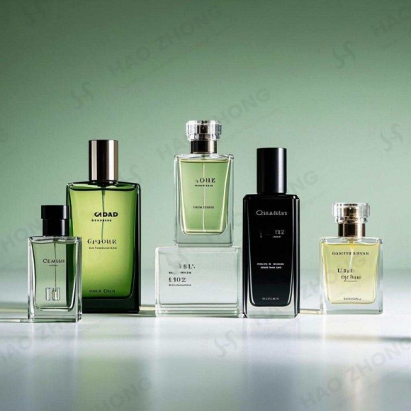 Customized Transparent Square Glass Perfume Bottle 20ml 30ml 50ml 100ml