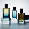 Transparent Square Glass Perfume Bottle with Metal Lids 20ml 30ml 50ml 100ml