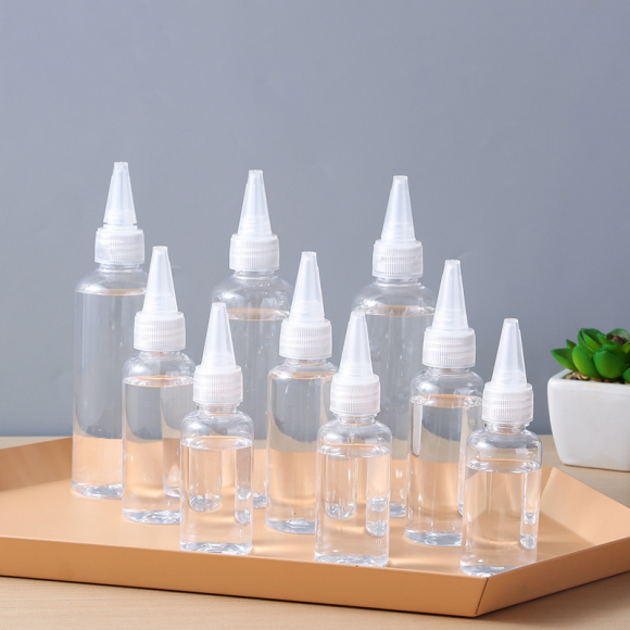 Transparent PE Squeeze bottle with pointed-mouth