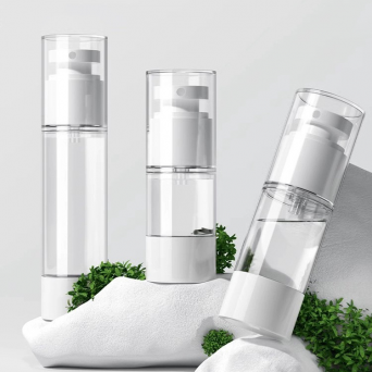 Clear Face Cream Foundation Airless Pump Bottles