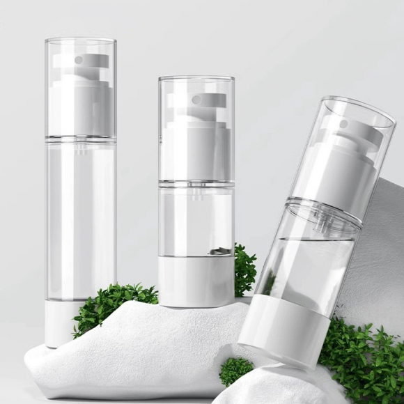 Clear Face Cream Foundation Airless Pump Bottles