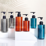 High-end straight-shoulder shampoo bottle