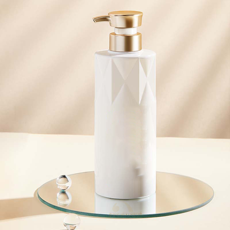 pet round flat-shoulder press-type bottle