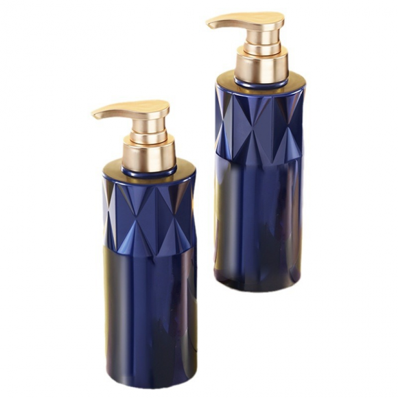 pet round flat-shoulder press-type bottle