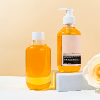 Plastic body care shower gel Bottle