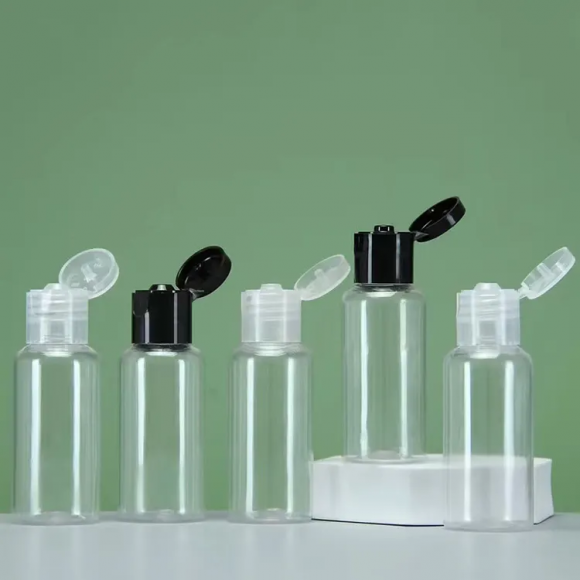 PET flip-top bottle with a sealed cap