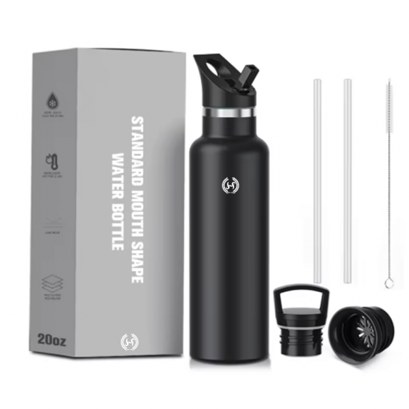 Stainless Steel Thermos Vacuum Water Bottle with Wide Mouth