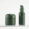 Custom Skincare Cosmetic Packaging Jars and Bottles Set with pump and lids