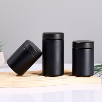 UV Violet Glass Jars with Child-resistant screw cap Black Glass Jar fit for cannabis food and cosmetics