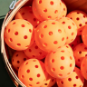Bright Orange 40 hole pickleball Loose Balls