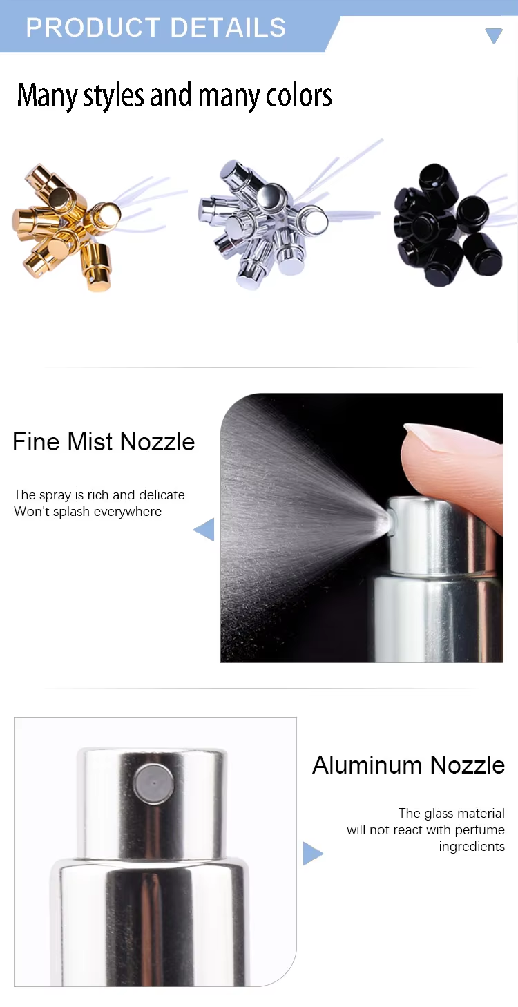 Transparent Square Glass Perfume Bottle