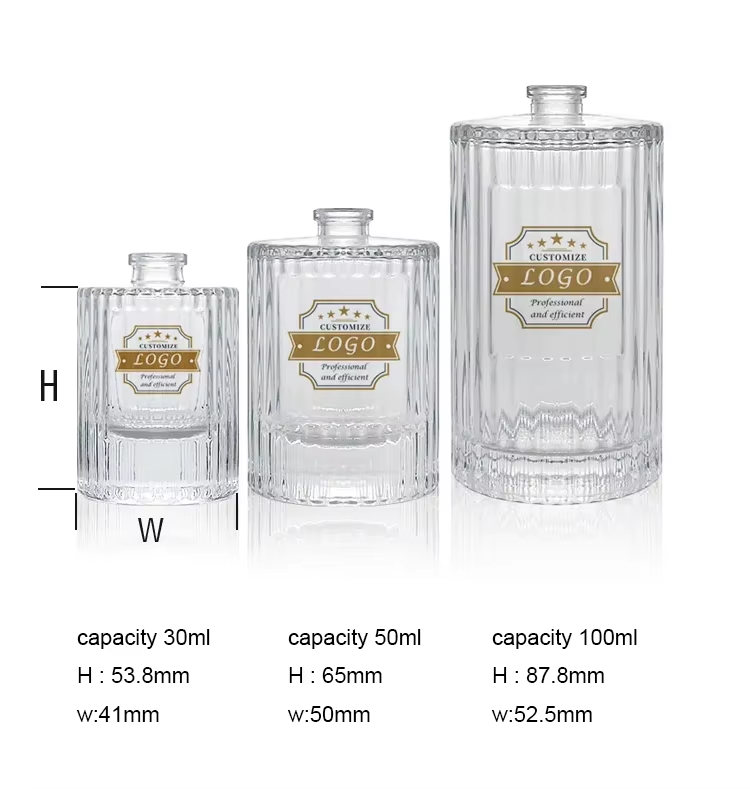 Glass Screw-Top Spray Perfume Bottle