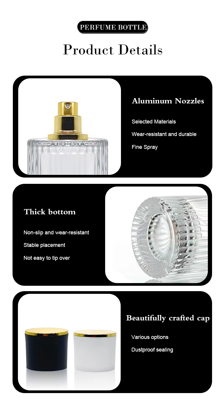 Glass Screw-Top Spray Perfume Bottle