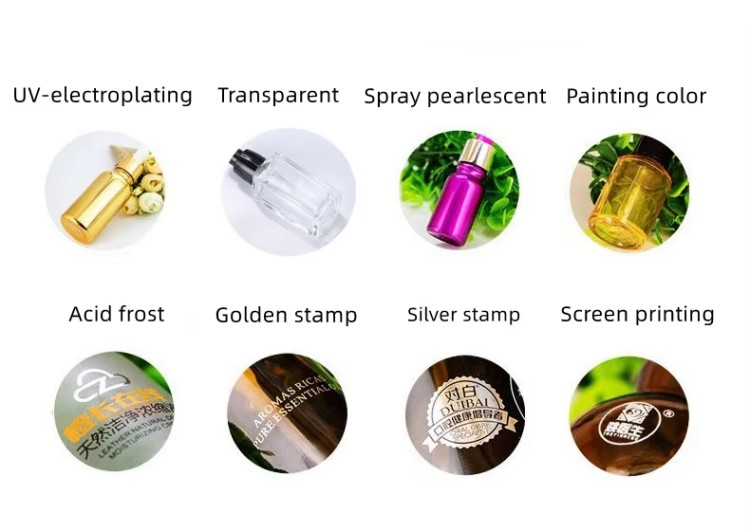 Round Glass Spray Bottle With Wooden Cap Perfume Bottle