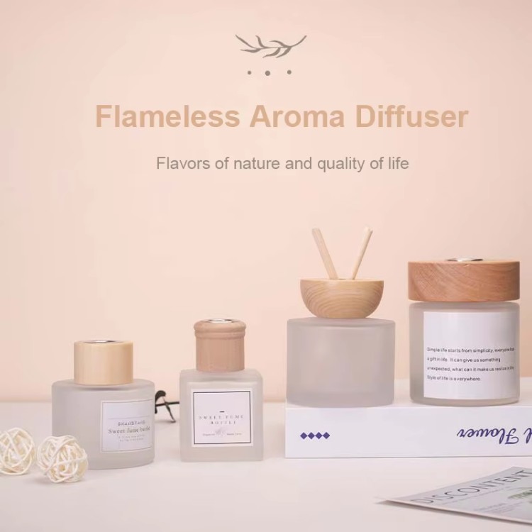 Frosted Glass Non-Flammable Diffuser Bottle