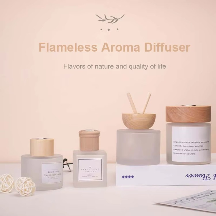 Frosted Glass Non-Flammable Diffuser Bottle