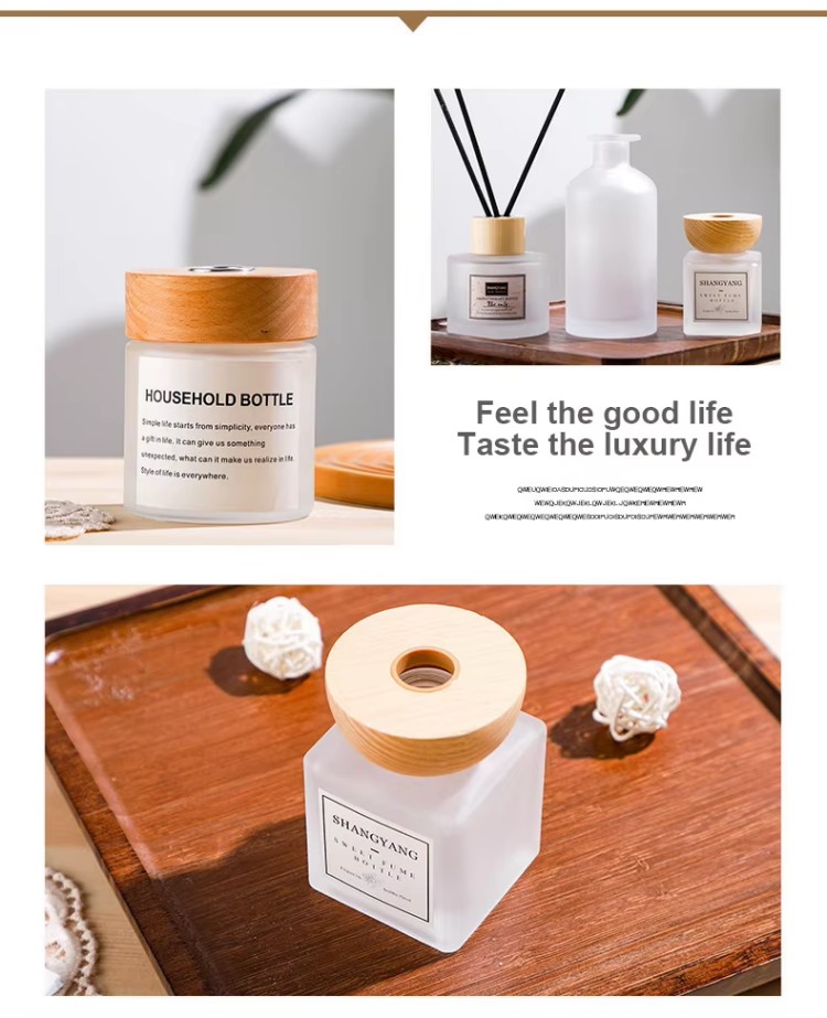 Frosted Glass Non-Flammable Diffuser Bottle