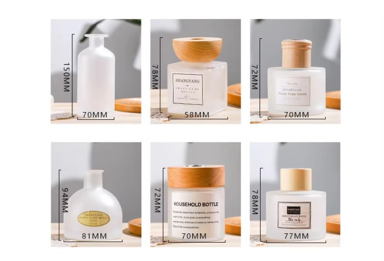 Frosted Glass Non-Flammable Diffuser Bottle