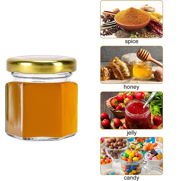 Square, Hexagonal Sealed Jars