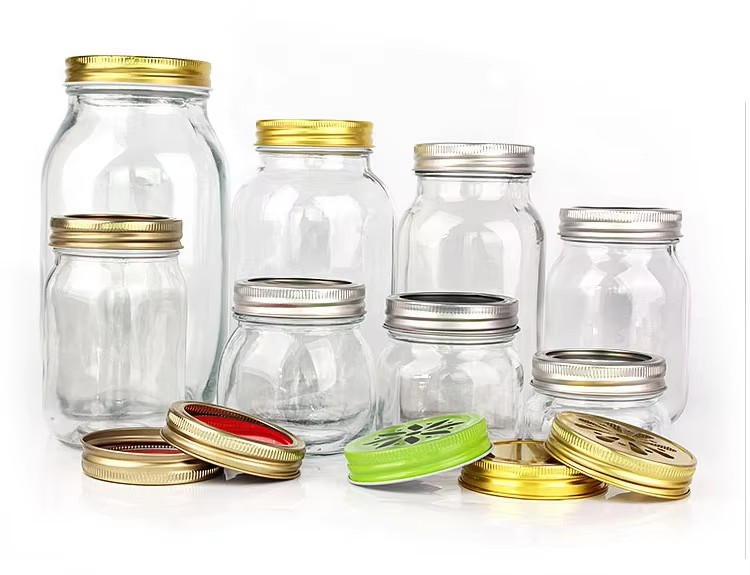 Square, Hexagonal Sealed Jars with LIDS