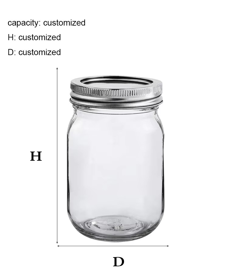 Square, Hexagonal Sealed Jars with LIDS