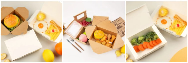 Windowed Kraft Paper Lunch Box