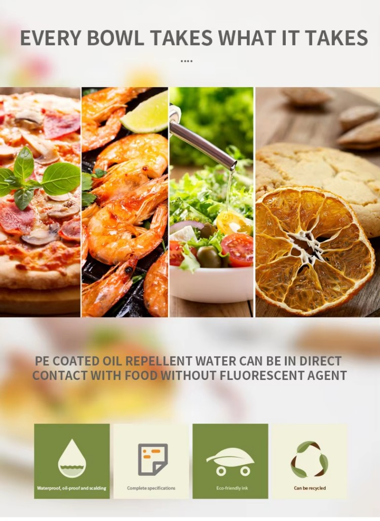 Biodegradable Lunch Box, Salad Bento Box, Rectangular Bowl