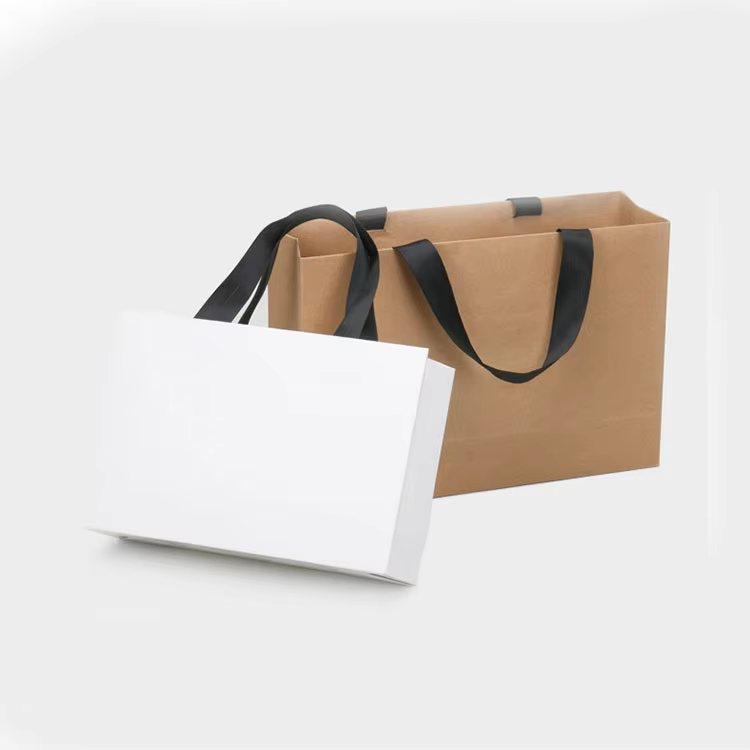 Simple Cowhide Gift Bag and Shopping Bag