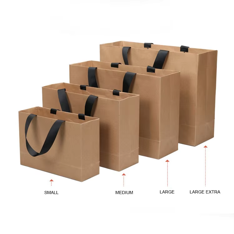 Simple Cowhide Gift Bag and Shopping Bag