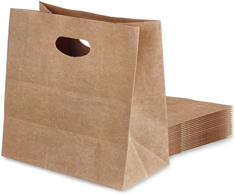 Hollow Out the Kraft Paper Handbag