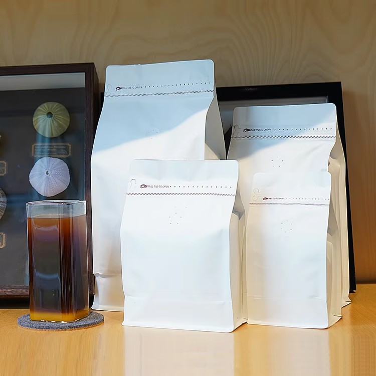 Eight-Sided Sealed Air Valve Aluminum Foil Packaging Bag