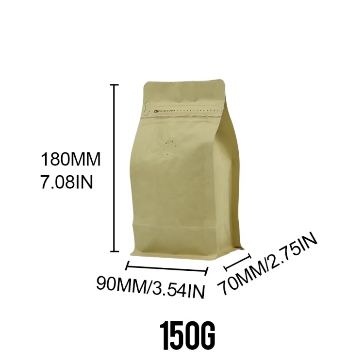 Eight-Sided Sealed Air Valve Aluminum Foil Packaging Bag