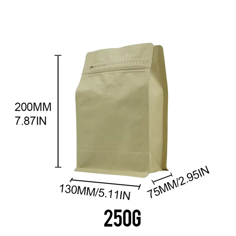 Eight-Sided Sealed Air Valve Aluminum Foil Packaging Bag