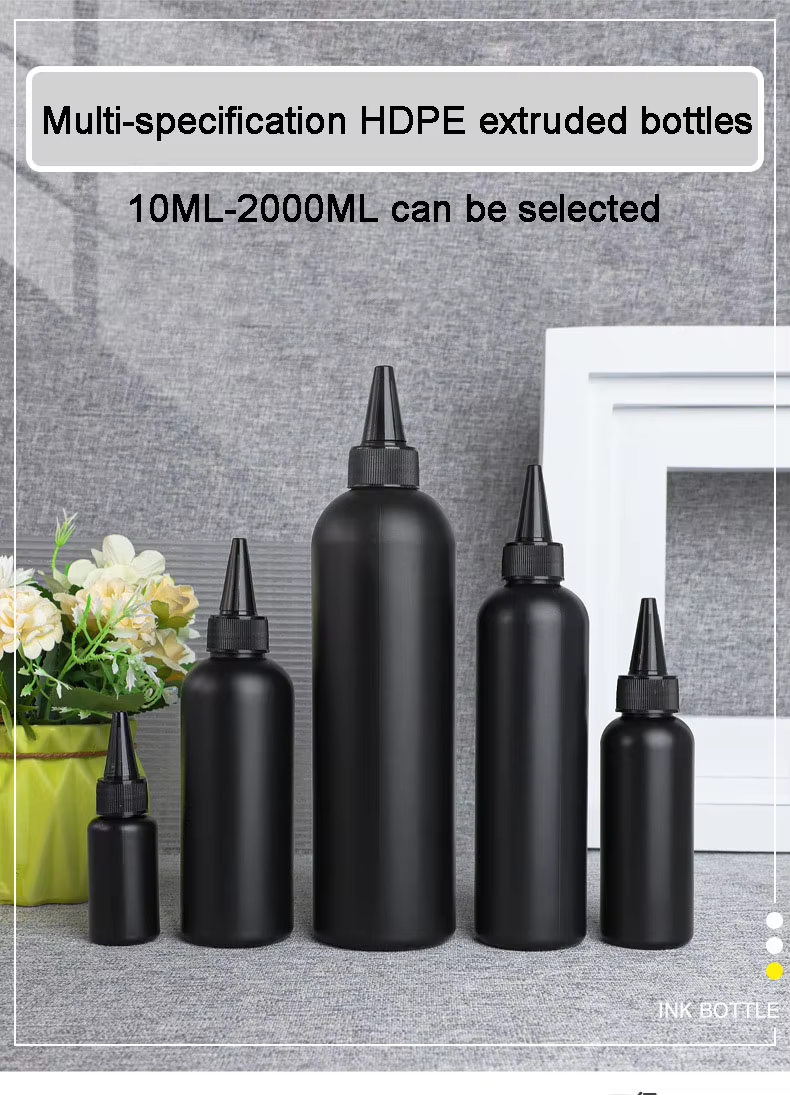 Squeeze the pointed-mouthed bottle